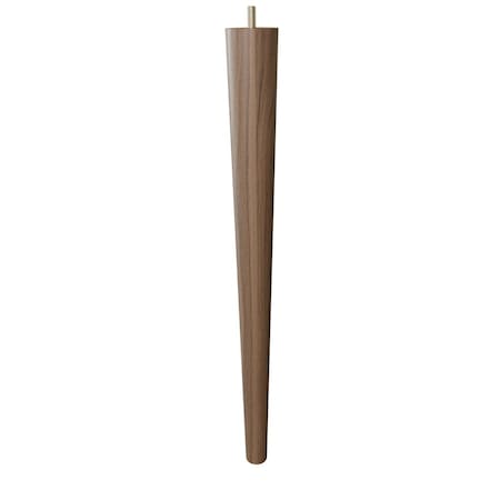 Designs Of Distinction 18" Round Tapered Leg - Walnut 01243018WL6